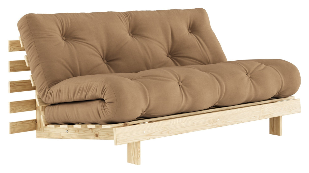 Røtter 160 sofa seng, furu/mocca,