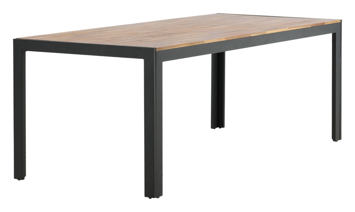 Bois Garden Table 200*100, Black Becacia