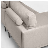 Galen 3-personer. Sofa med høyre vender langs langs lang, B254, Beige Chenille