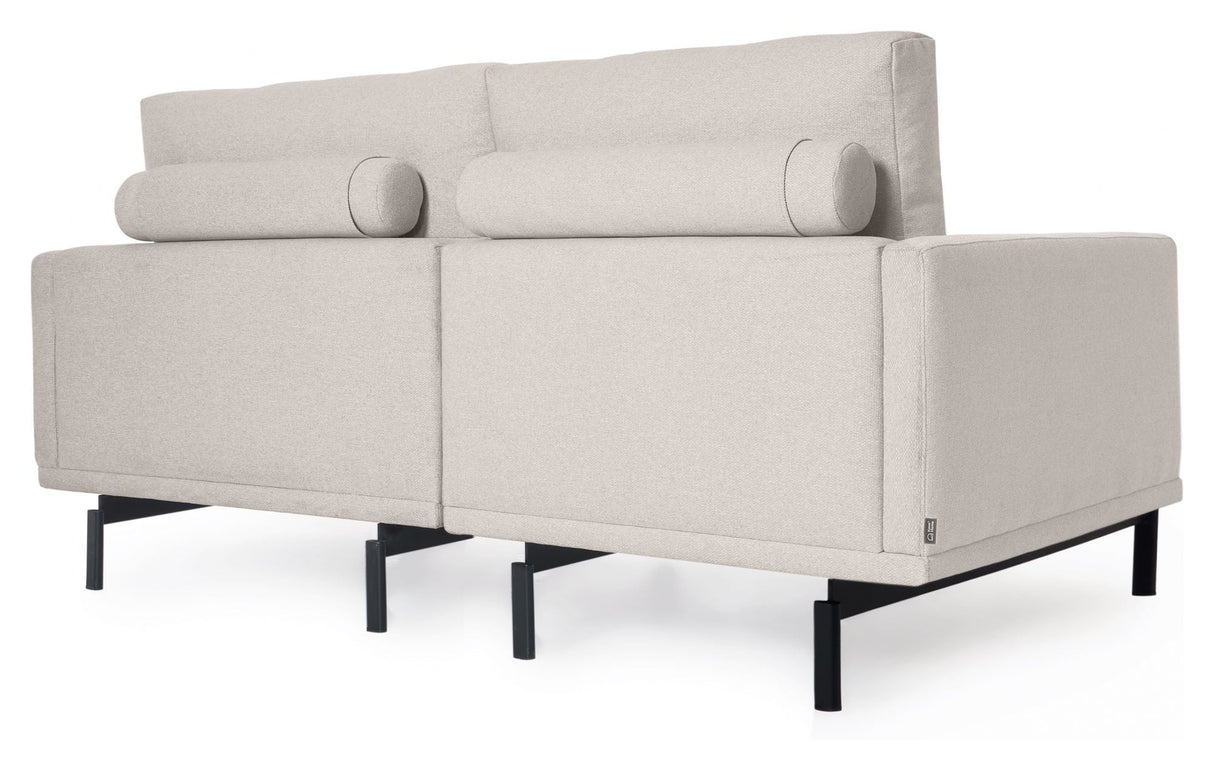 Galen 3-personer. Sofa med høyre vender langs langs Longue, B194, Beige Chenille