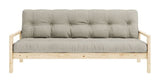 Knottesofa, lakkert furu, lin