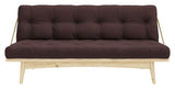 Folkesofa, furu/brun