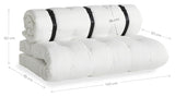 Spenn-up out futon sofa, hvit