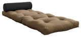 Wrap Futon, Dark Grey/Mocca