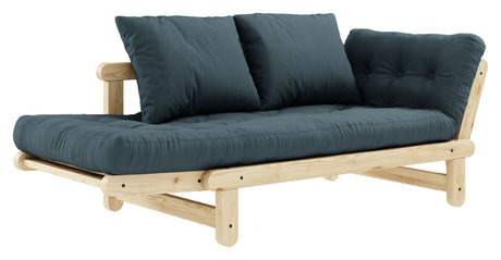 Beat Sofa Bed, Nature, Pine/Petroleum Bluespetroleum Blue