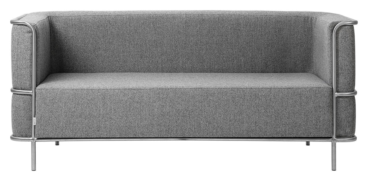 Modernistiske 2-termer. Sofa, lysegrå ull