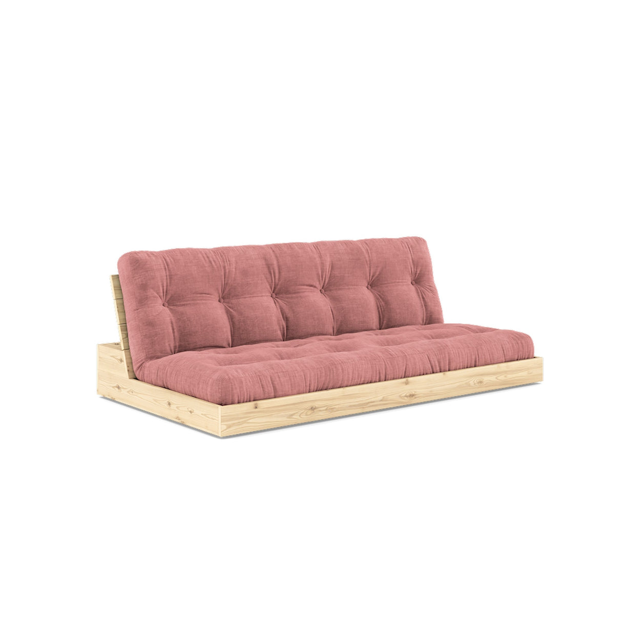 Base sofa seng, sorbet rosa/natur