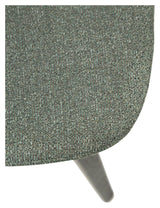 Paragon spisestol, Pebble Green Bouclé Stoff/Svart aske