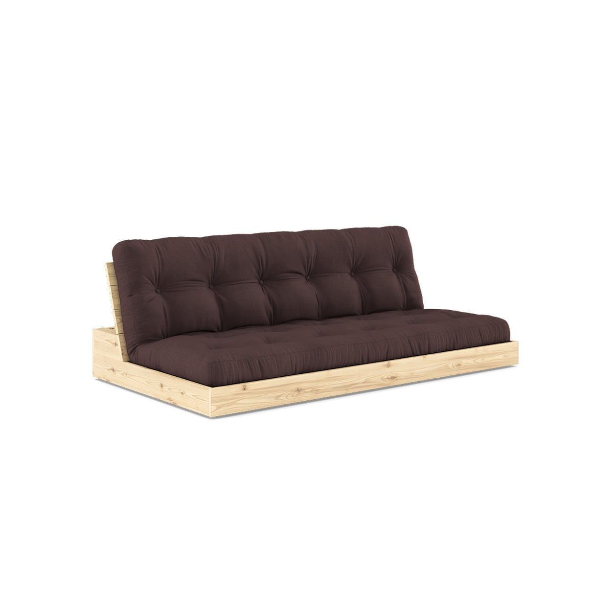 Basesofa, brun/natur