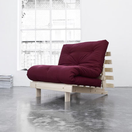 Røtter 90 sofa seng, Bordeaux/natur