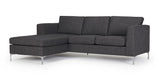 Shea 2-pers. Sofa Gray, med venstre venstre sjeselong