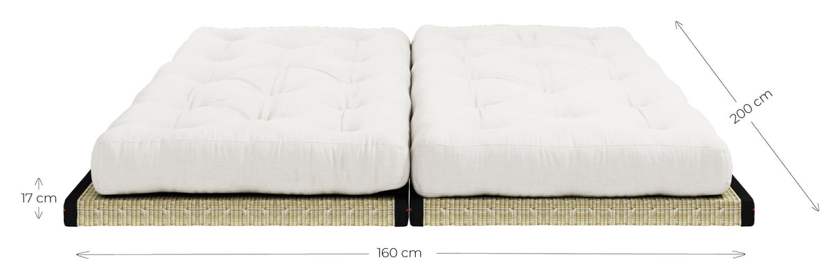 Chico Futon Sofa, Bordeaux w. Tatami -matter