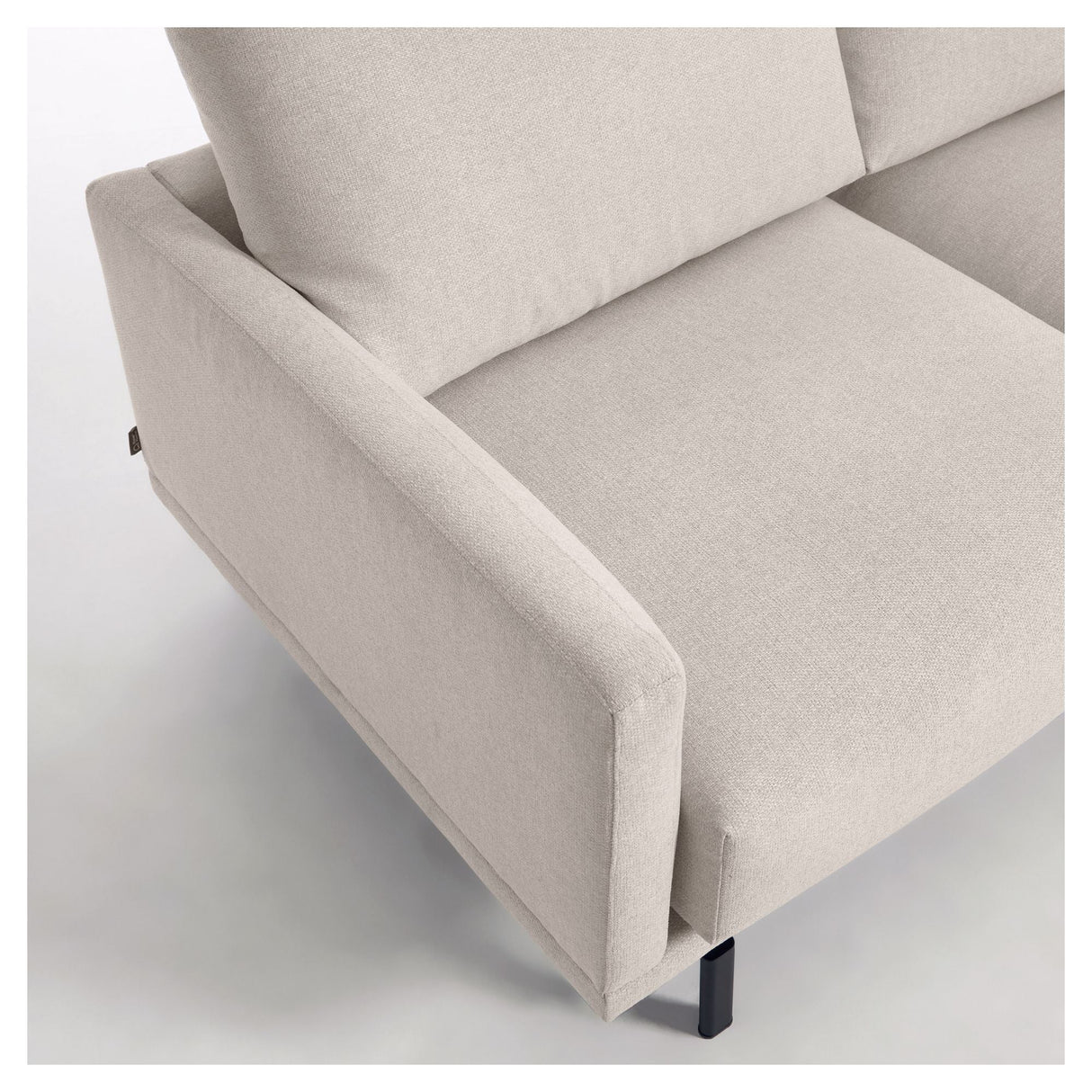 Galen 3-personer. Sofa med høyre vender langs langs Longue, B194, Beige Chenille