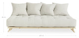 Senza Daybed, Pine/Offwhite