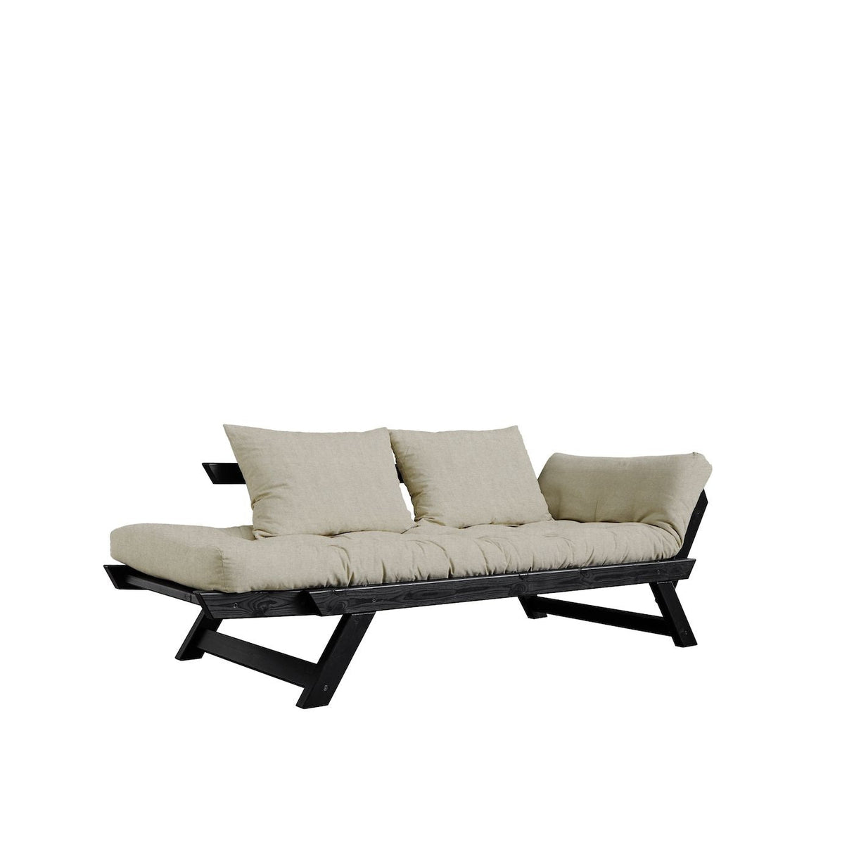 Bebop sofa seng, lin/svart