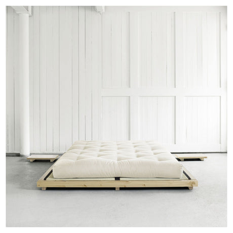 Sandwich futon madrass med skumkjerne, 200x200, natur