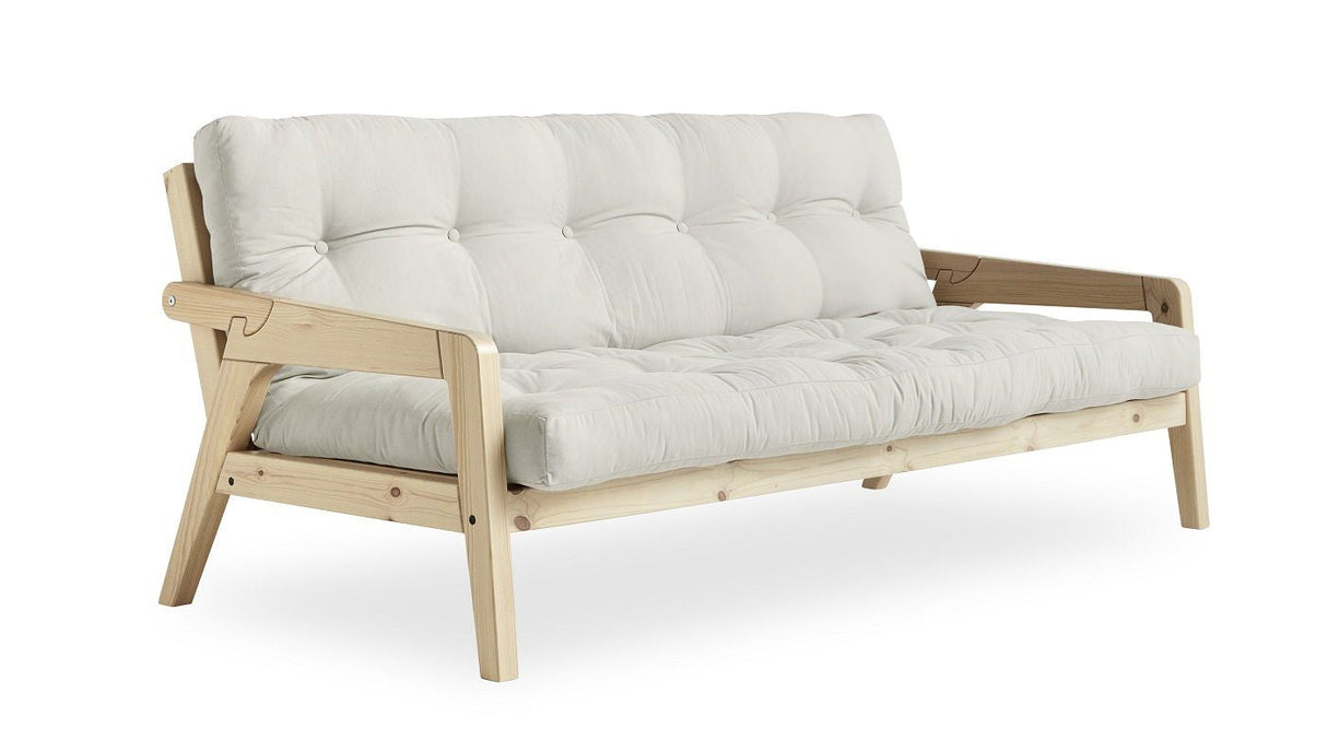 Grab Sovesofa 130x200, Fyrretretræ/Offwhite