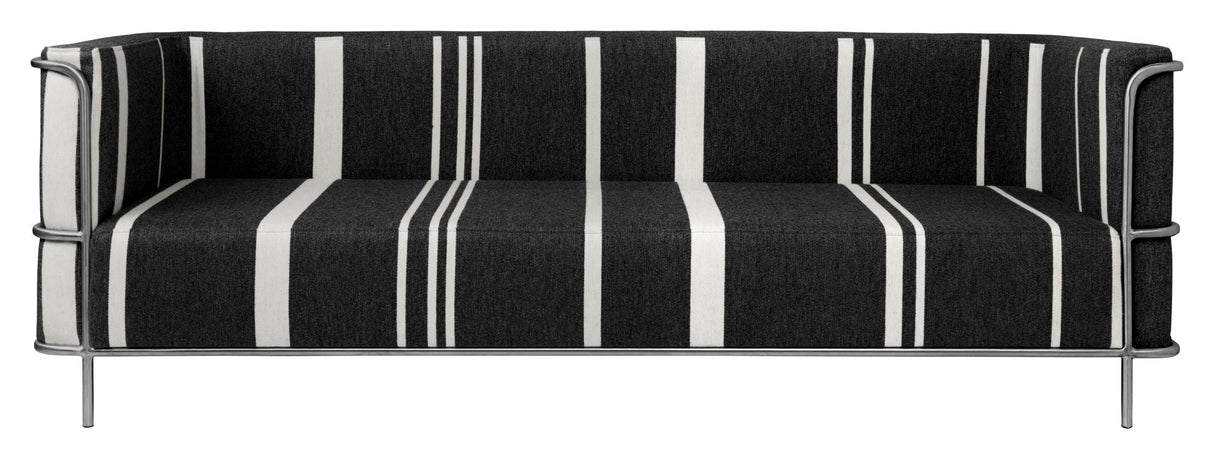 Modernistiske 3-personer. Sofa, svart