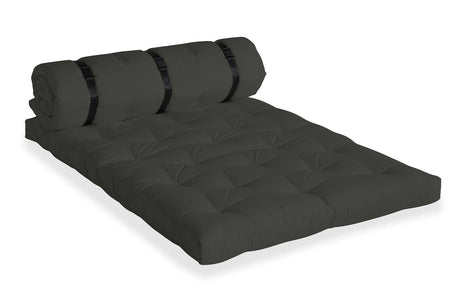 Spenn-up out futon sofa, mørk grå