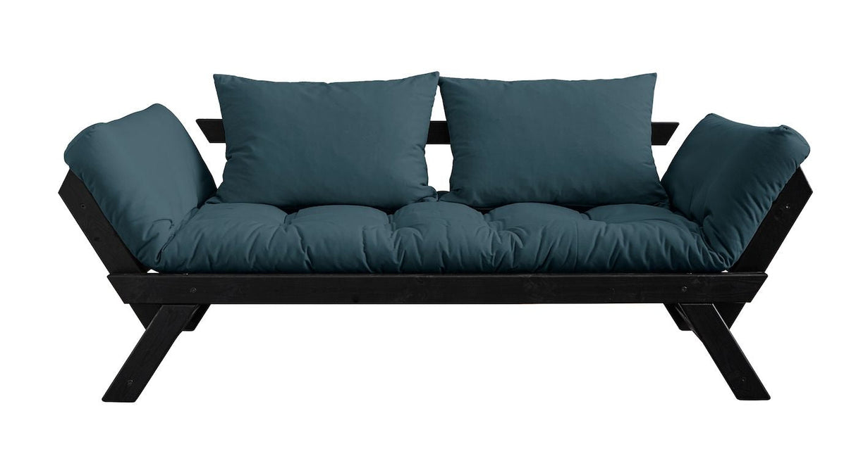 Bebop Sofa Bed, Petroleum Blue/Black