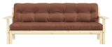 Slapp av sofa seng 190x100, leirbrun