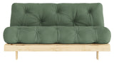 Røtter 160 sofa seng, furu/olivengrønn,