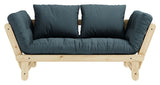 Beat Sofa Bed, Nature, Pine/Petroleum Bluespetroleum Blue