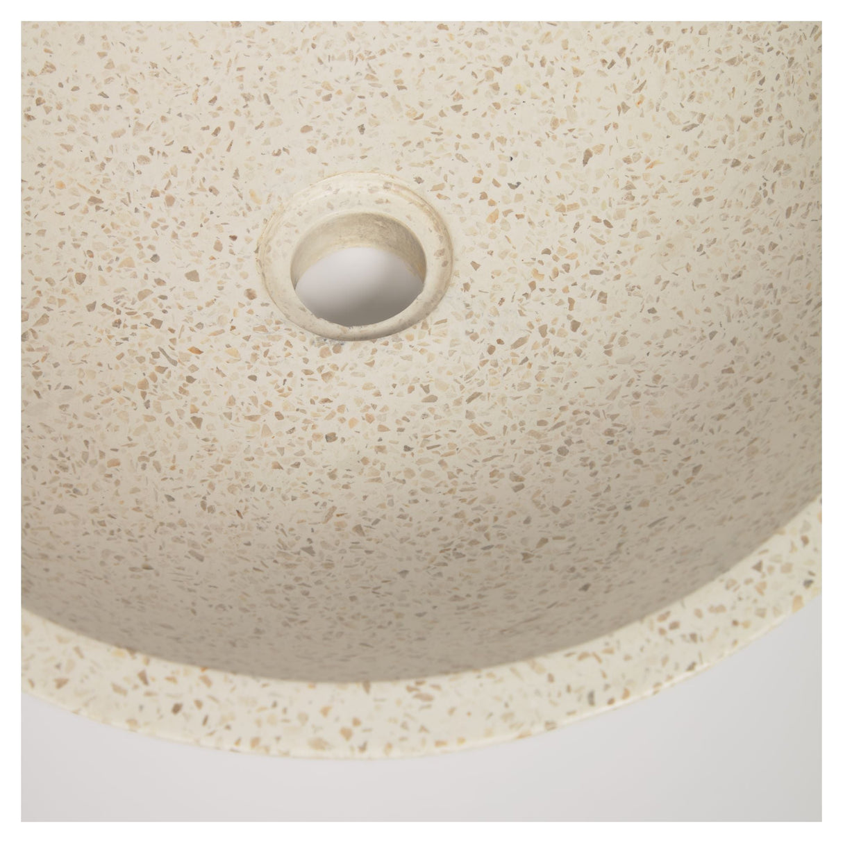 Kuveni Hand Wash, Ø40, White Terrazzo