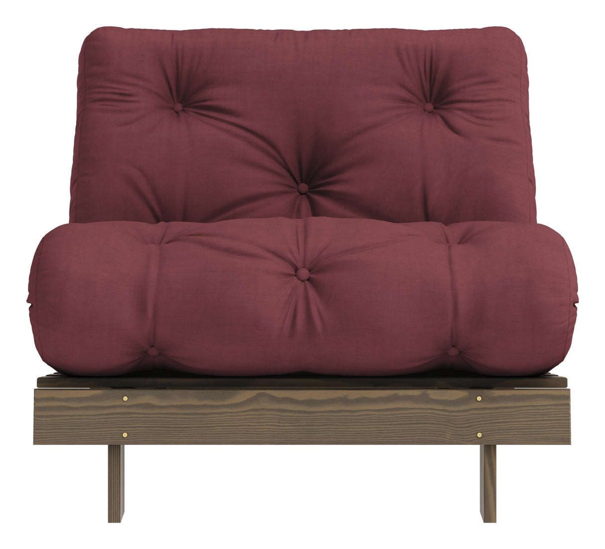 Røtter 90 sofa seng, brun lakkert furu, Bordeaux