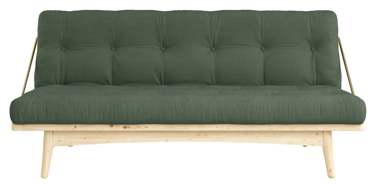 Folkesofa, furu/olivengrønn