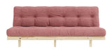 Lean Sofa Bed, Sorbet Pink Velvet