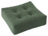 Mer Pouf, Olive Green, 70x70