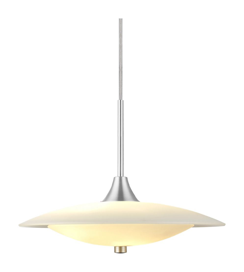 Baroni Pendant Luminaire Ø40, Opal/Aluminium