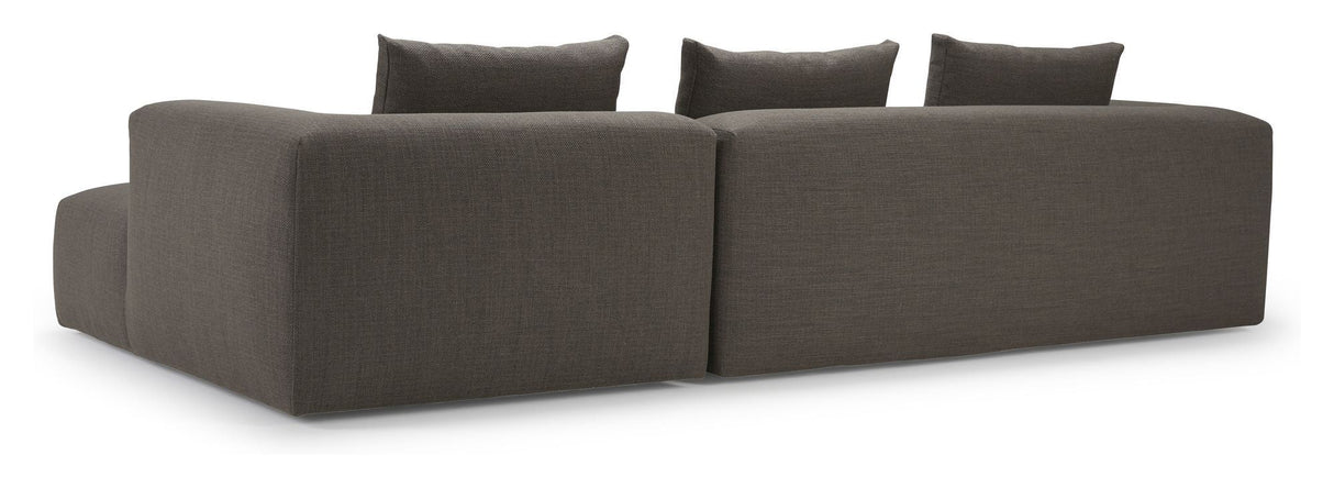 Kornum Sofa med Chaise Longue Right, Taupe