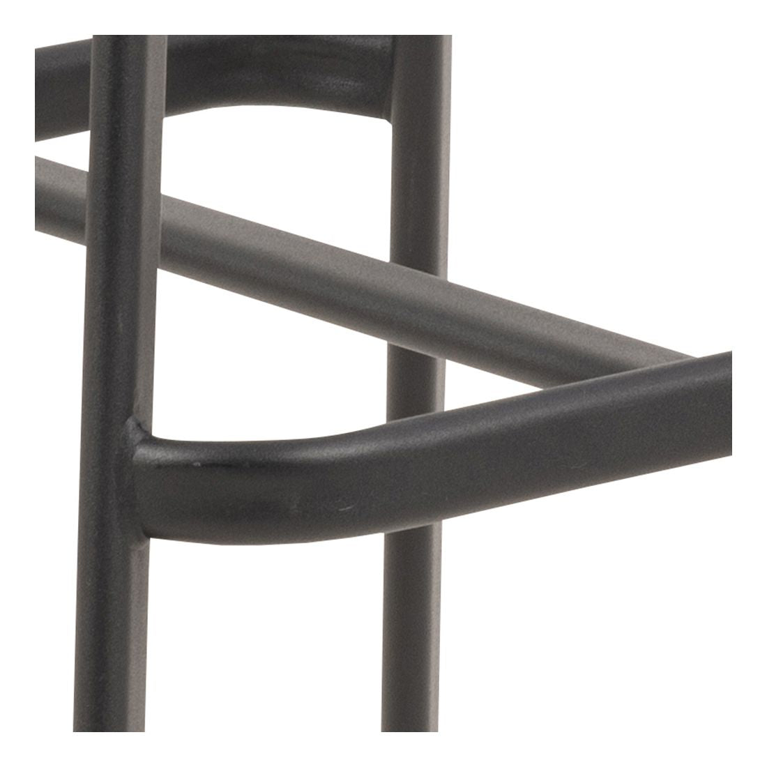 I_oregon barstool, pu vintage skinn ser svart