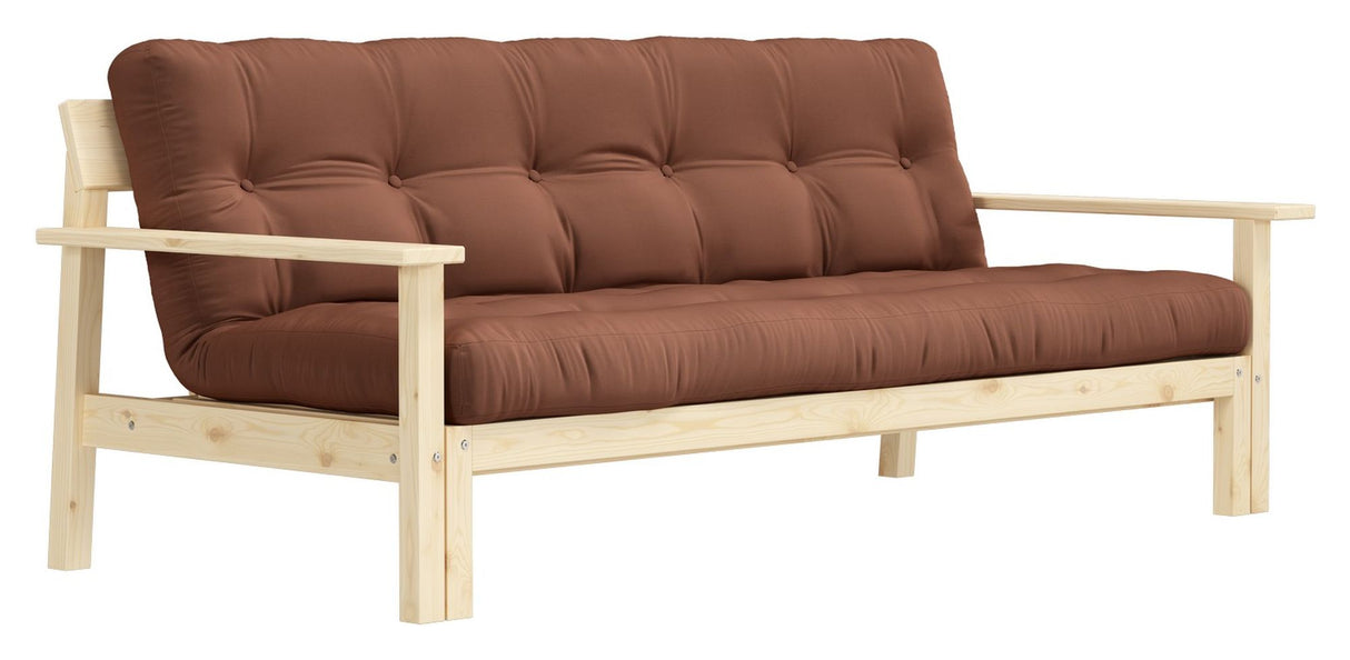 Slapp av sofa seng 190x100, leirbrun