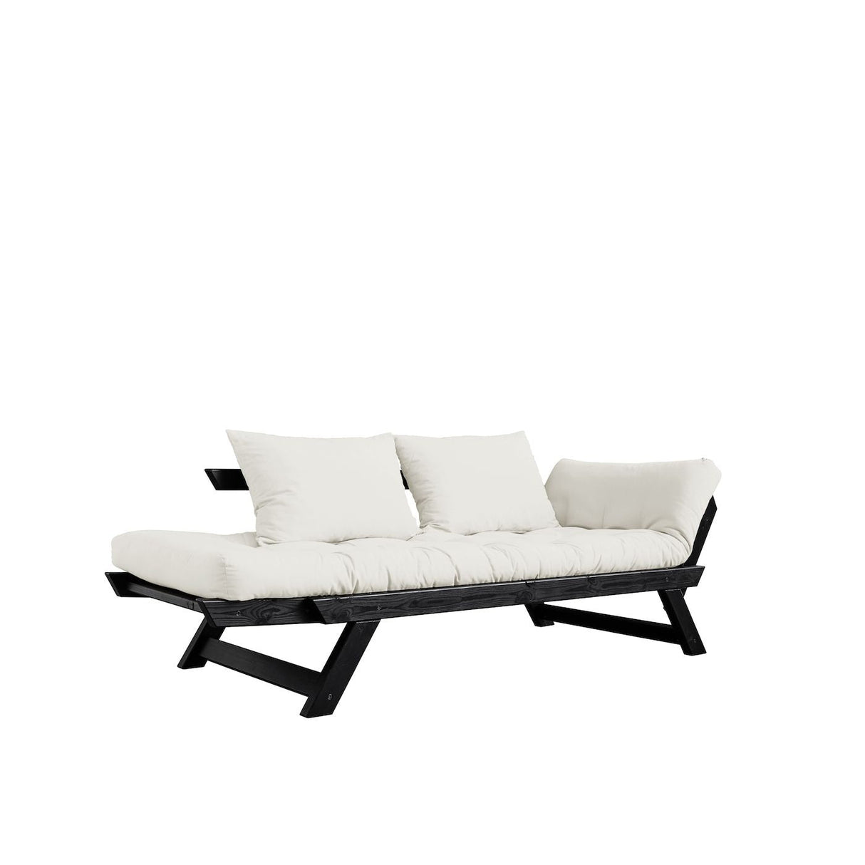 Bebop Sofa Bed, Off-White/Black Pine