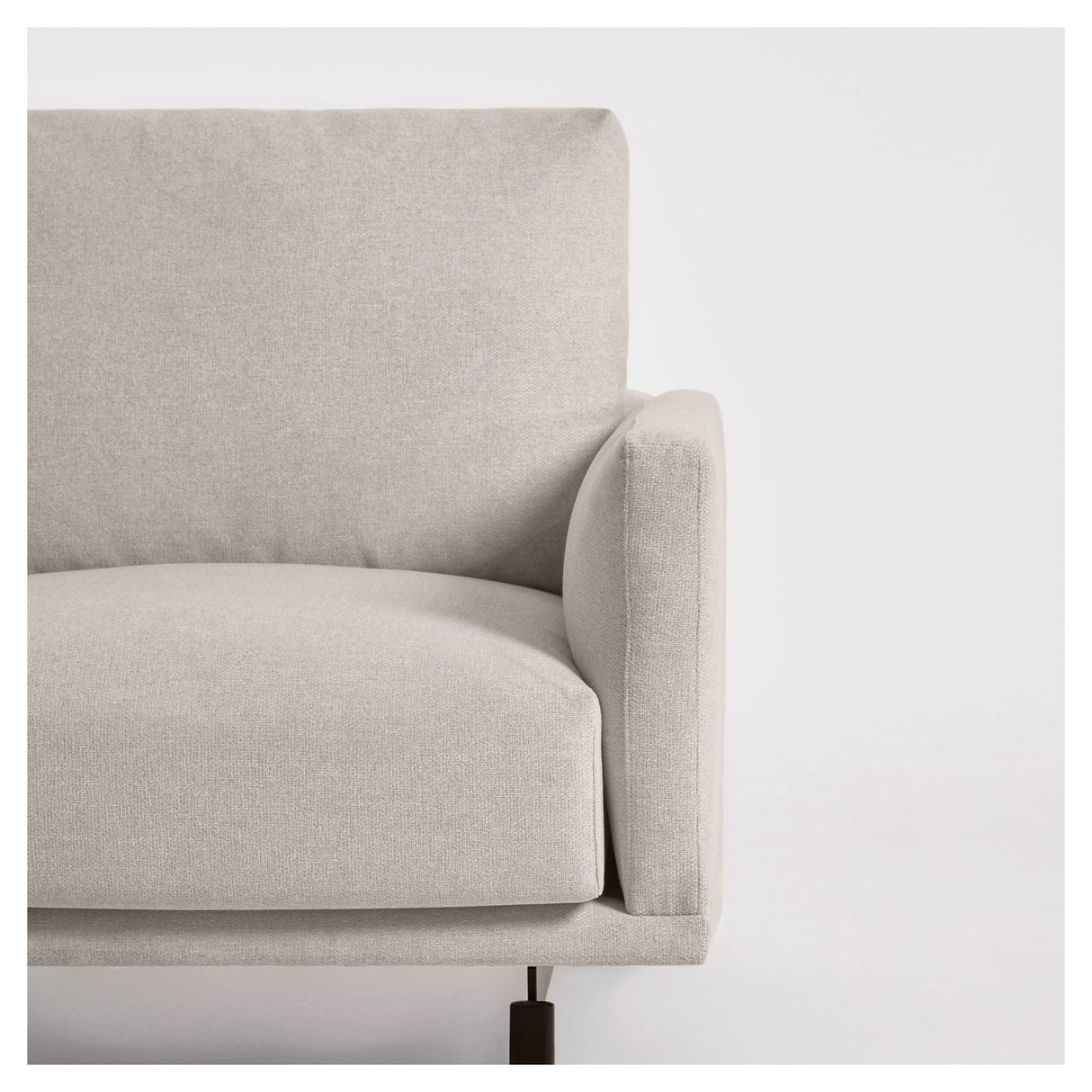 Galen 3-personer. Sofa med høyre vender langs langs Longue, B194, Beige Chenille