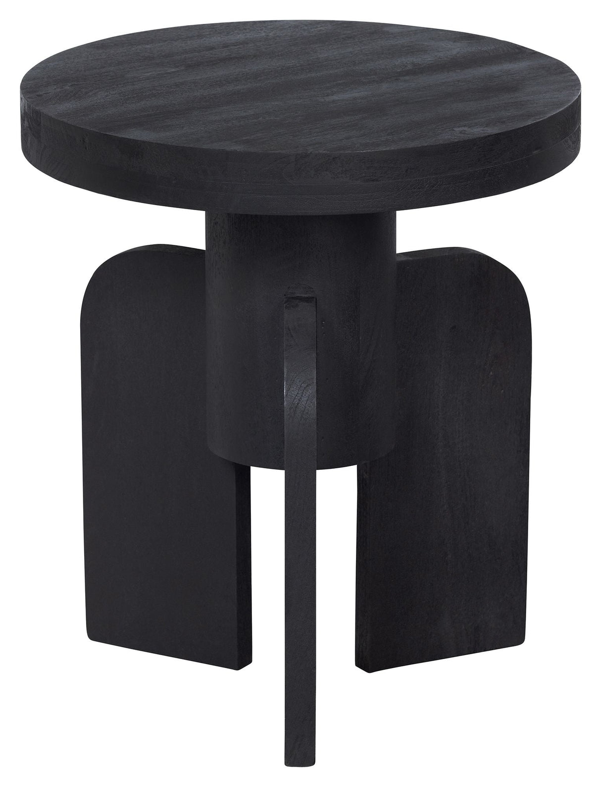 Mori sidebord Ø45 - Mango Wood Matte Black