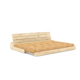 Base sofa seng, fudge brun/natur