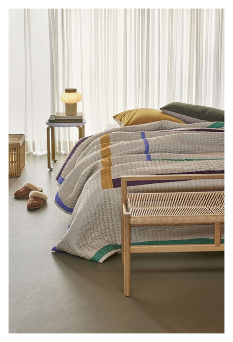 Twist Bedspread Square 260x260 Sand/ Multicolor