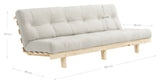 Magre sofa seng, furu/tang fløyel