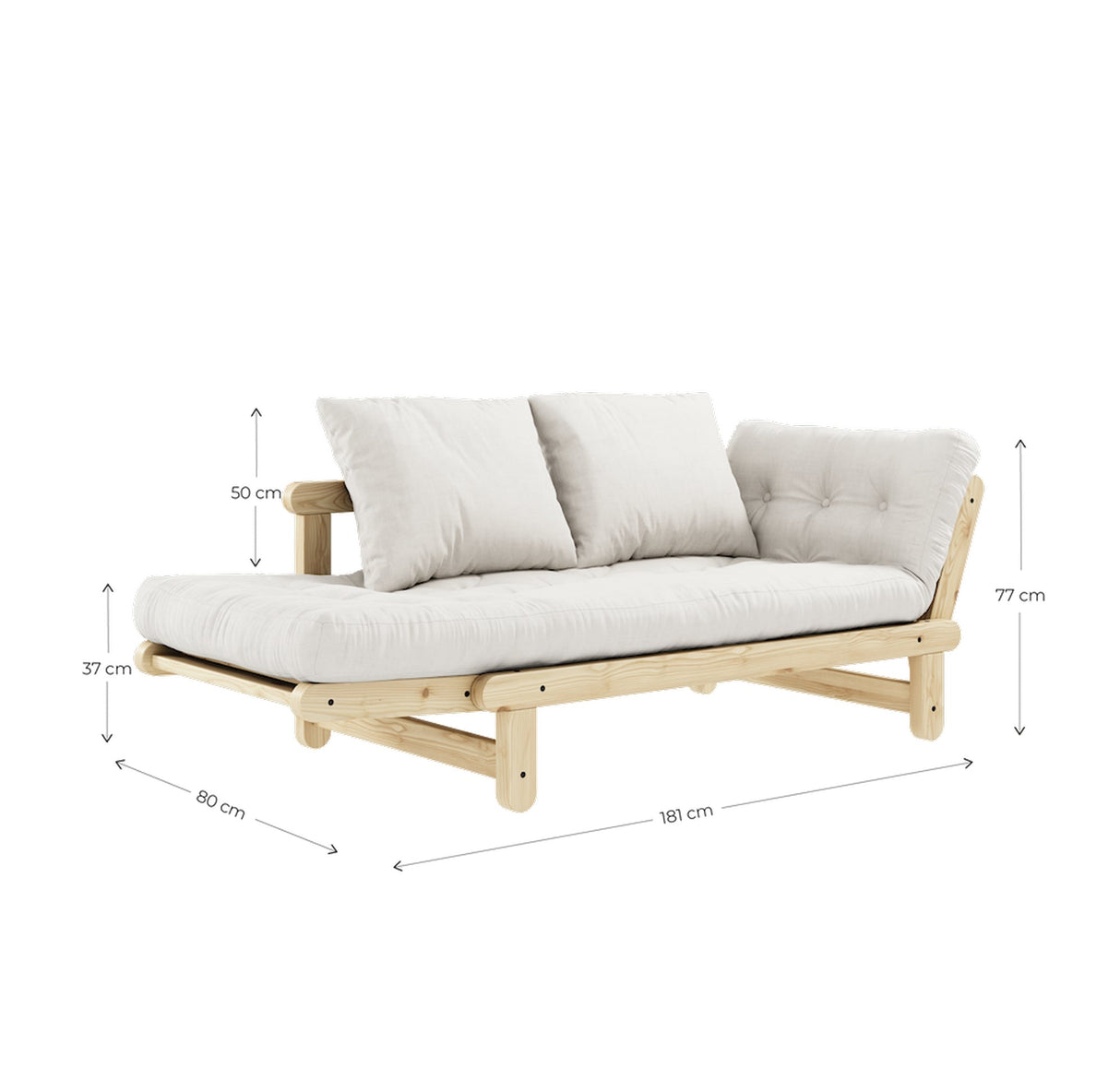 Beat, Sofa Bed, Bordeux/Black