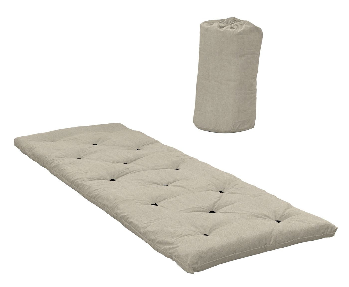 Seng i en pose futon, lin