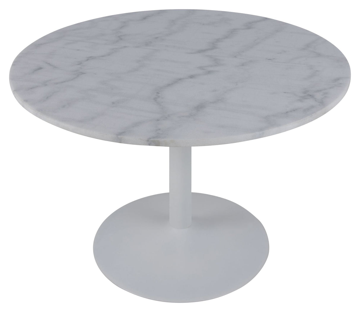 Cadiz spisebord Ø110, White Guangxi Marble