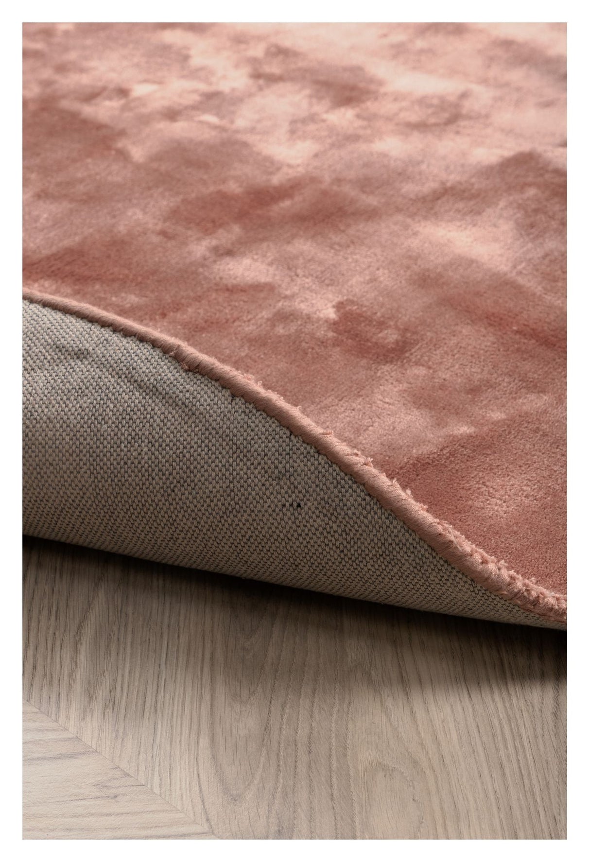 Indra Viscose Rug Ø200 - Dusty Pink