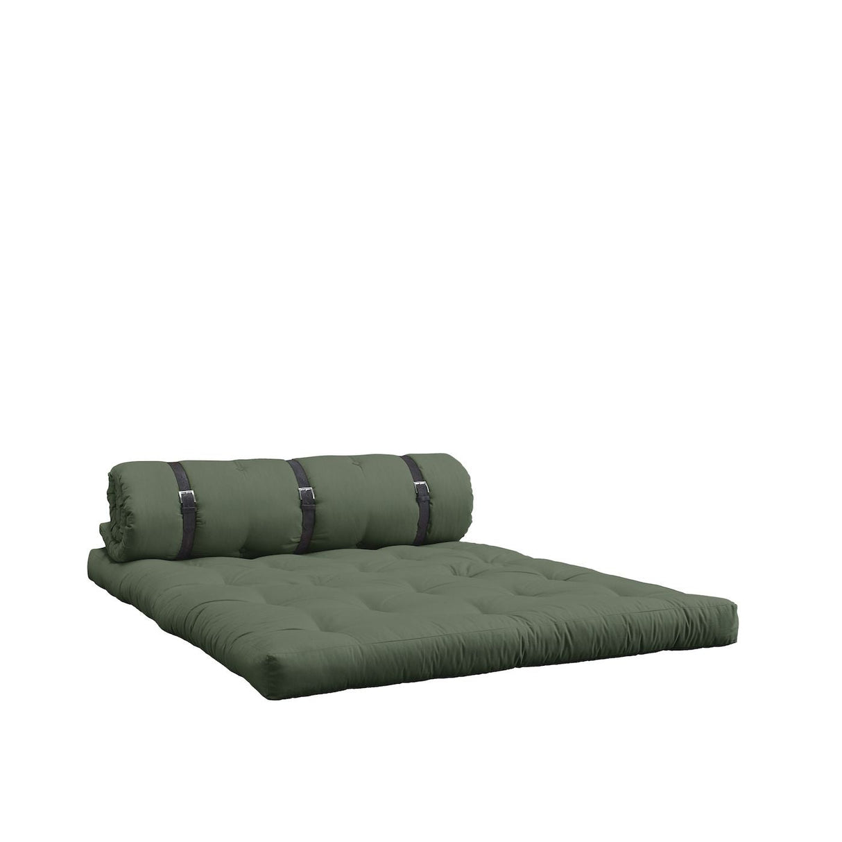 Spenne-up futon sofa, olivengrønn