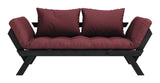 Bebop Sofa Bed Bordeaux/Black