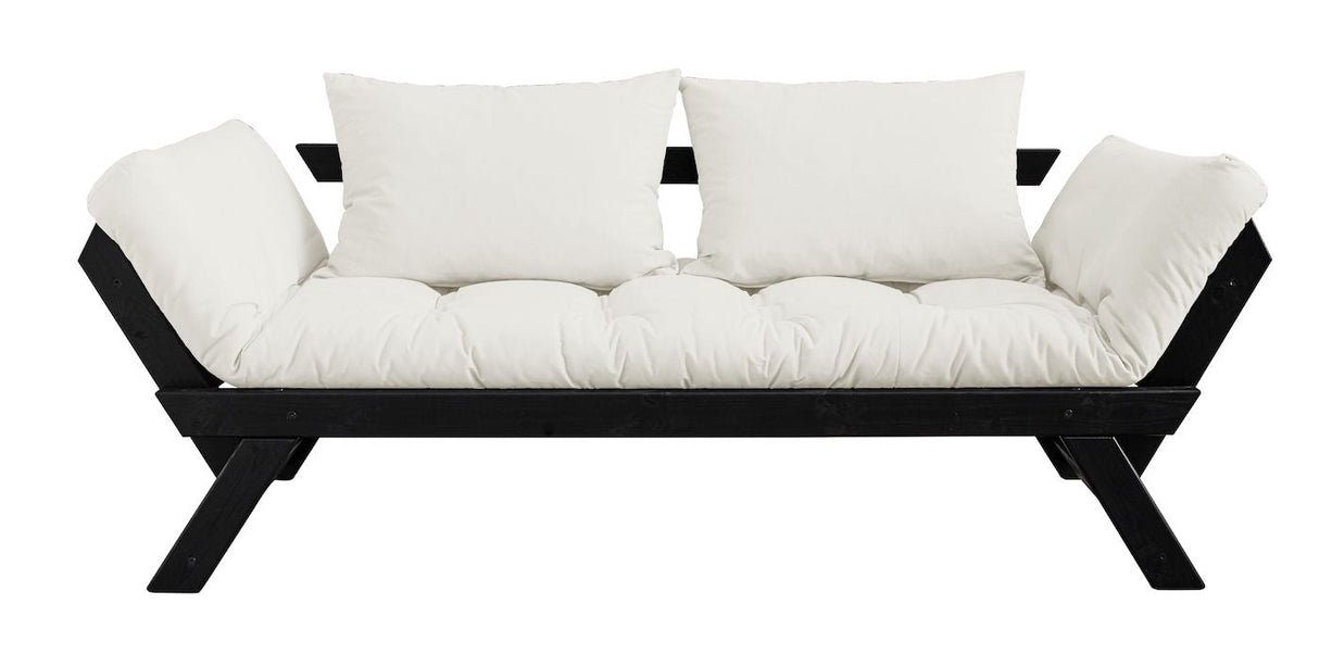 Bebop Sofa Bed, Off-White/Black Pine