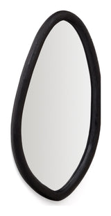 Magrit Mirror, solid Mughal Wood med svart finish, Ø60x110